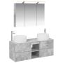 Vonios baldų rinkinys 4 pcs Betono pilka