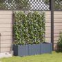Sodo vazonas 3 pcs Šviesiai Pilka 120 x 40 x 143 cm Plienas