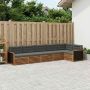 Lauko sofos komplektas 6 pcs Natūralus ir antracitas