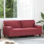 Dvivietė sofa, raudonojo vyno spalvos, 140cm, dirbtinė oda