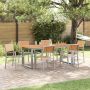 Susilankstantis krėslas 6 pcs Ruda 56 x 57 x 87 cm