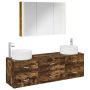 Vonios baldų rinkinys 4 pcs Dūminio ąžuolo