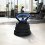 2-in-1 hantelių ir štangos rinkinys 30kg Juoda ir mėlyna