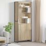 Aukšti spintelės 2 pcs Sonoma 79 x 36 x 200 cm Apdirbta mediena