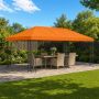 Paviliono kanapės danga 6 x 3 m Oranžinė Poliesteris 190