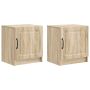 Šalia lovos spintelė 2 pcs Sonoma ąžuolas 43 x 34,5 x 47 cm