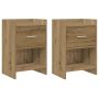 Naktiniai staliukai 2 pcs Artisano ąžuolo 40 x 30 x 60 cm