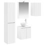 Vonios spintos komplektas 5 pcs Balta 50 x 14,5 x 70 cm