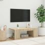 Televizoriaus spintelė su LED apšvietimu, ąžuolo, 90x39x30cm