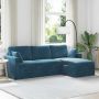 Sofa Mėlyna 198 x 134 x 80 cm Aksomas