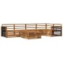 Lauko sofos komplektas 6 pcs Natūrali Kietos akacijos mediena