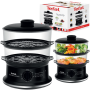 Tefal puodas VC140135 Food Steamer, juodos spalvos, 900 W