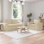 Sofa 2 pcs Kreminė 182 x 80 x 82 cm audinys