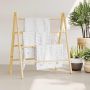 Kabykla rankšluosčiams, 90x50x100cm, bambukas, 4 pakopų
