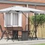 Roma Parasol Smėlio 286 x 284 x 265 cm Aliuminis ir poliesteris