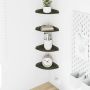 Plūduriuojanti lentyna 4 pcs Alyvuogių žalia 15 x 15 x 2 cm