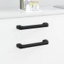 Rankena Paprastas 12 pcs Juoda 380 x 34 x 85 mm Aliuminis ir PP