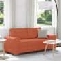Dvivietė sofa, raudonai oranžinė, 180x77x82 cm, velvetas, audinys