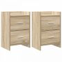 Naktiniai staliukai 2 pcs Sonoma ąžuolas 40 x 30 x 60 cm