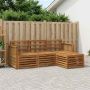 Lauko sofos komplektas 4 pcs Natūrali