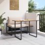 Lauko plieniniai sėdimieji 2 pcs Taupe Plienas