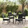 Sodo valgomojo komplektas 5 pcs Juoda