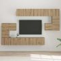TV spintelių komplektas 10 pcs Amatininkų ąžuolas