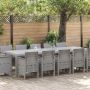Sodo valgomojo komplektas Šviesiai pilkas ir Antracitas