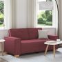 Dvivietė sofa, vyno raudonumo, 180x78x84 cm, audinys