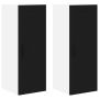 Virtuvės spintelė 2 pcs Juoda 30 x 31 x 80 cm Apdirbta mediena