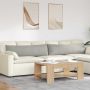 Sofa Pagalvės 2 pcs Šviesiai pilka 145 x 40 cm audinys