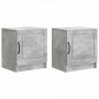 Šalia lovos spintelė 2 pcs Betono pilka 43 x 34,5 x 47 cm