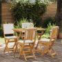 Lauko bistro kėdės 4 pcs Kreminė balta 38 x 46 x 85 cm