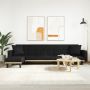 L formos sofa-lova, juodos spalvos, 275x140x70cm, audinys