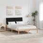 Lovos rėmas Juoda 140 x 190 cm Kietos pušies mediena