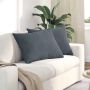 Sofa Pagalvės 2 pcs Tamsiai pilka 70 x 50 cm Kordūrinis audinys