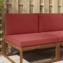 Lauko sofa pagalvėlė 2 pcs Vyno raudonumo Poliesteris