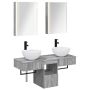 Vonios spintos komplektas 5 pcs Pilka Sonoma