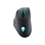 Dell | Gaming Mouse | AW620M | Wired/Wireless | USB-A | Dark Side of the Moon