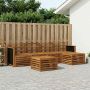 Lauko sofos komplektas 6 pcs Natūrali