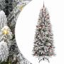 Dirbtinė Kalėdų eglutė su 300 LED s stovu Balta 210 cm