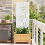 Sodo privatumo ekranas „Fretwork“ Balta 50 x 140 cm