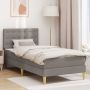 Lovos rėmas su čiužiniu su galvūgalio Taupe 90 x 200 cm audinys