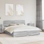 Lovos rėmas Pilkas Sonoma 200 x 200 cm Apdirbta mediena