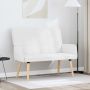 Dviejų vietų sofa Baltas 115 x 61 x 87 cm audinys