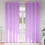 Užuolaidos su žiedais, blokuojančios šviesą 2 pcs Violetinė