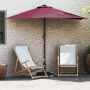 Sodo skėtis Bordo raudona 294 x 150 x 224 cm