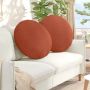 Sėdynių pagalvėlės 2 pcs Raudona oranžinė Ø 80 cm