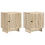 Šalia lovos spintelė 2 pcs Sonoma ąžuolas 43 x 34,5 x 50 cm