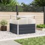 Lovelis Antracitas 100 x 100 x 77 cm Cinkuota plienas